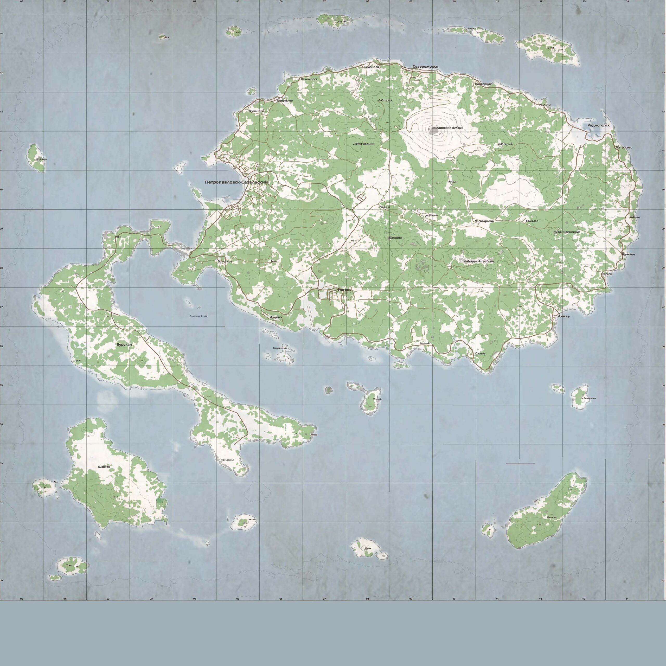 Sakhal map in DayZ